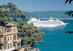 The Silver Cloud cruise ship in Portofino, Italy: a First Financial Security Dream Destination 2014